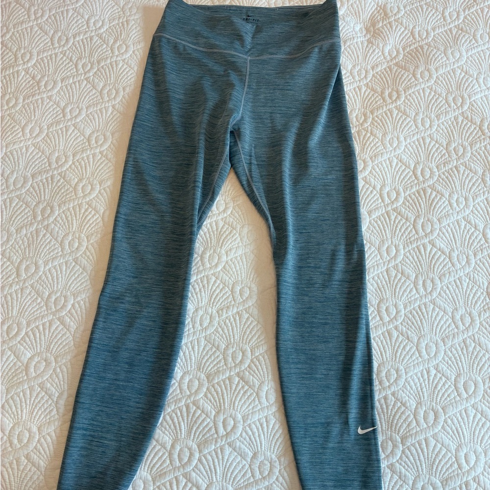 Nike Women's Heathered Blue Leggings